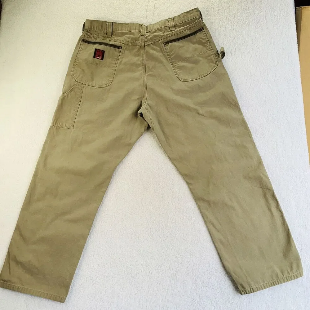 Wrangler 3W020BR Men's Size 40x30 Riggs Workwear Ripstop  Pants Canvas Carpenter